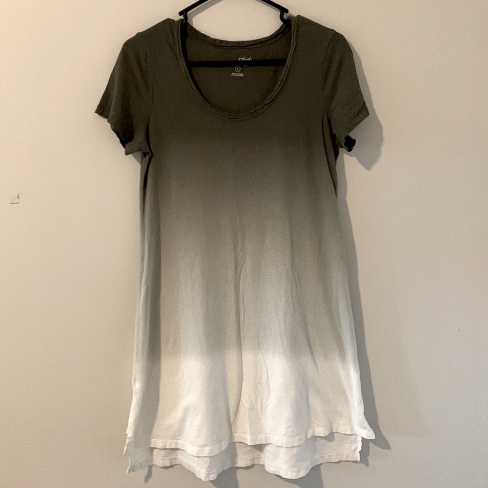 Reverse Ombré T-Shirt Dress